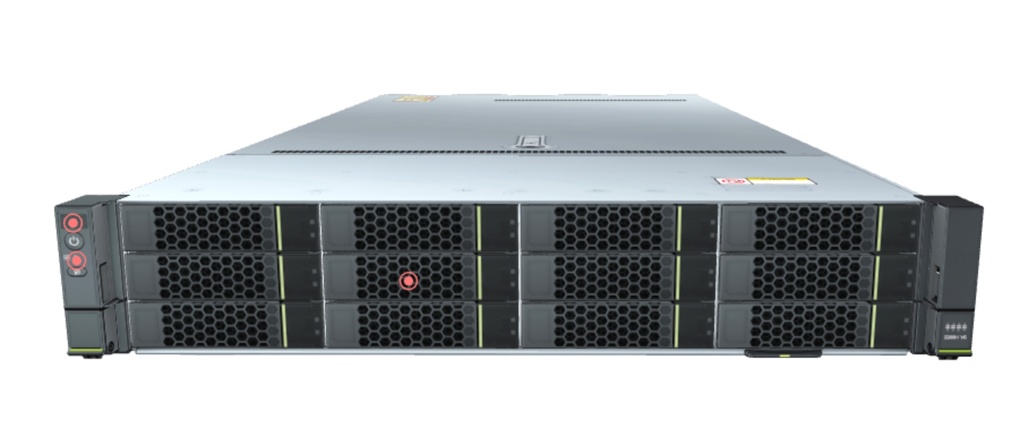 超聚变服务器 2288H V62*英特尔至强银牌4314(2.4GHz/16-Core/24MB/135W)，4*32G DDR4内存，2*480G SATA SSD固态硬盘，4*4T SATA 7.2K 硬盘，2*PCIE双口万兆网卡（含2个光模块），1*板载双口千兆网卡/免费质保期：三年